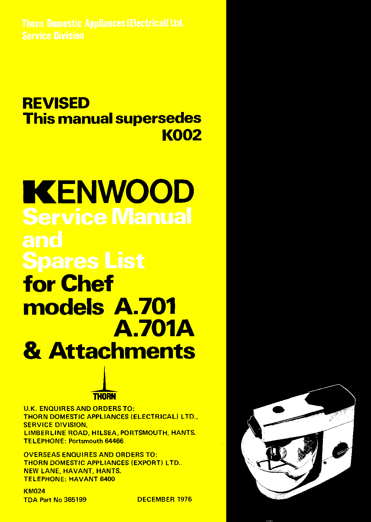 How to repair a Kenwood Chef gearbox